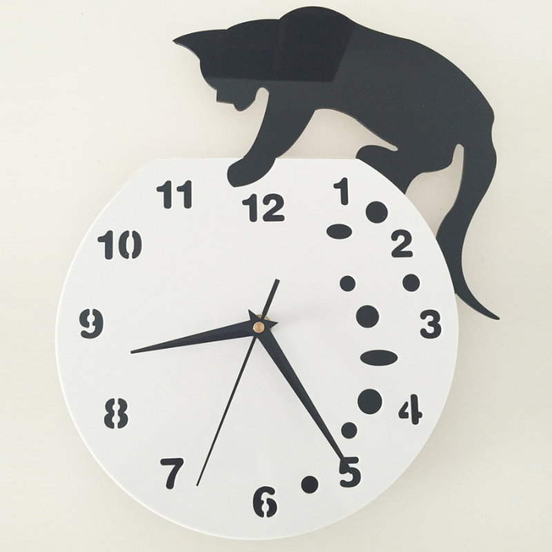 Orologio con Gatto - Completa il Tuo Arredamento con Stile.